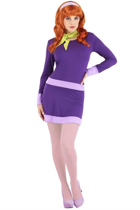 Scooby Doo Disfraz, Scooby Doo Daphne, Daphne Scooby Doo, Purple Dress Outfits, Scooby Doo Costumes, Daphne Scooby Doo Costume, Daphne Costume, Carnaval Costume, Daphne Dress