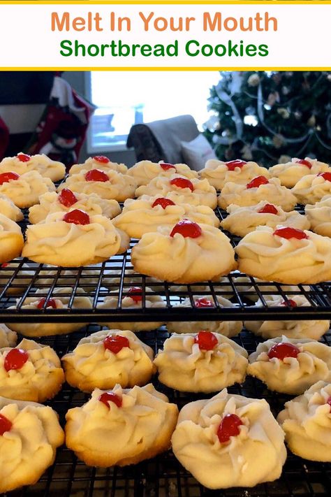 Ingredients: 1/4 cup cornstarch 1 1/2 cups all-purpose flour 1/2 cup confectioners’ sugar 1 cup butter, softened Directions: Preheat the oven to 375 degrees F (190 degrees C). Whip butter with an electric mixer until fluffy. Stir in the confectioners’ sugar, cornstarch, and flour. Beat on low for one minute, then on high for 3 … Melt In Your Mouth Shortbread Cookies Read More » Melt In Your Mouth Shortbread, Nanaimo Bar Recipe, Desert Ideas, Cake Recipes Easy Homemade, Shortbread Cookie Recipe, Baking Recipes Cookies, Shortbread Recipes, Homemade Cake Recipes, Drop Cookies