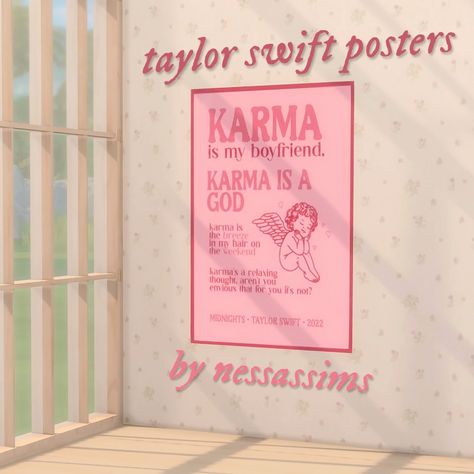 ❀Taylor Swift posters❀ | nessassims on Patreon Sims 4 Maxis Match Taylor Swift, Sims 4 Cc Maxis Match Taylor Swift, Sims 4 Maxis Match Posters, Taylor Swift Bloxburg House, The Sims4 Cc Patreon House, Sims 4 Cc Taylor Swift Poster, Ts4 Taylor Swift Cc, Sims4 Poster Cc, Sims 4 Cc Taylor Swift Clothes