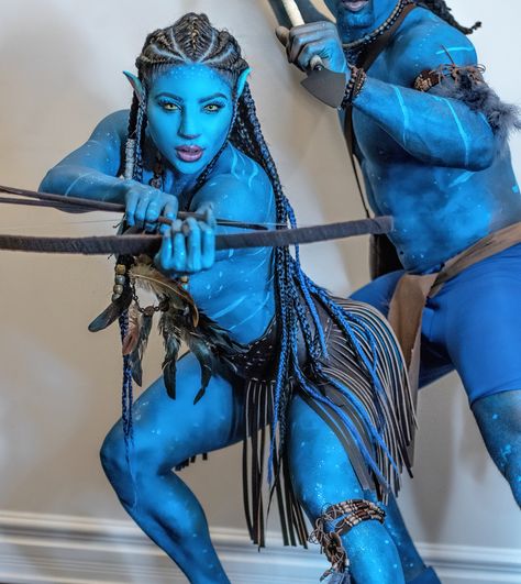 4,380 Likes, 37 Comments - k a t h y ♌️ (@kthyha) on Instagram: “With my bubba💍” New Avatar Movie, Gay Halloween Costumes, Avatar Halloween, Avatar Makeup, Family Themed Halloween Costumes, Make Up Halloween, Avatar Theme, Fashion Costume Halloween, Avatar Cosplay