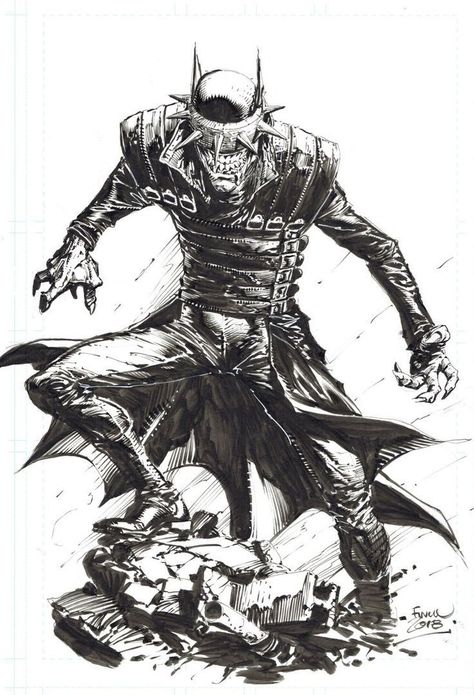 David Finch Art, The Batman Who Laughs, Batman Metal, Batman Who Laughs, Jim Lee Art, Comic Art Sketch, Batman Drawing, David Finch, Comic Book Drawing