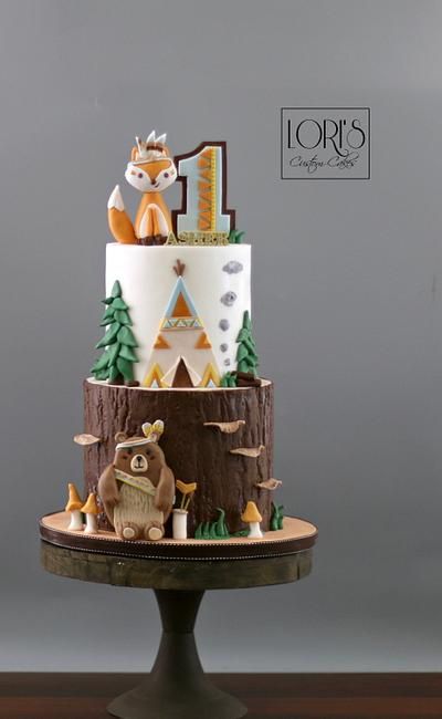 Woodland First Birthday Woodland Theme Cake, Woodland Birthday Cake, Woodland First Birthday, Whimsical Cakes, Boys First Birthday Cake, Fox Cake, Forest Birthday Party, Baby First Birthday Cake, Forest Birthday