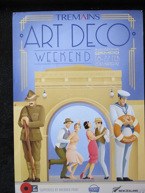 Art Deco Napier New Zealand 2015 Napier New Zealand, Art Deco City, Art Deco Design Graphics, Poster Art Deco, Art Deco Illustrations, Art Deco Prints, Art Deco Artists, Maya Art, Art Deco Artwork