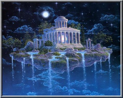 Intuitive Readings, Astral Plane, Greek Temple, Astral Projection, Akashic Records, Angel Cards, Fantasy Places, Visionary Art, Arte Fantasy