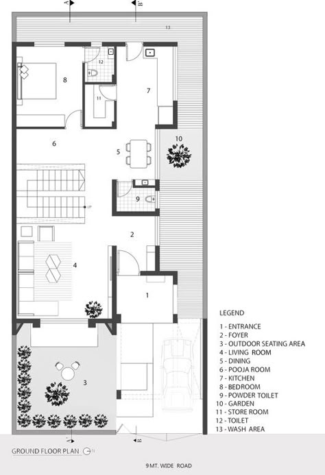 30x35 House Plans, Residential Plan, Plan Elevation, Vastu House, Screen House, Free House Plans, Plan House, Building House Plans Designs, Duplex House Plans