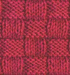 Basketweave Stitch, Knitting Help, Knit Dishcloth, Diy Weaving, Knitting Instructions, Purl Stitch, Knit Stitches, Crochet Patterns Free Blanket, Moss Stitch