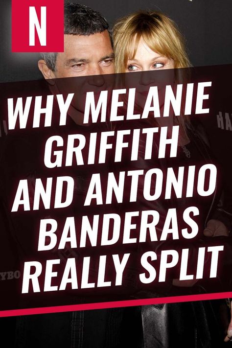 In the late '90s and early '00s, Antonio Banderas and Melanie Griffith were one of Hollywood's hottest couples. #celebrity #couples #gossip #breakups Melanie Griffith, Hollywood Gossip, Kids Tv, Late 90s, Celebrity Couples, Swift, Split, Hollywood, Celebrities