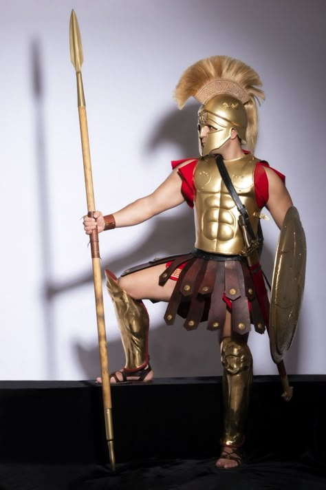 Ancient Roman Armor, Roman Empire Costume, Roman Gladiator Costume, Dnd Theros, Roman Soldier Costume, Greek Dnd, Mythology Costumes, Gladiator Costume, Gladiator Costumes