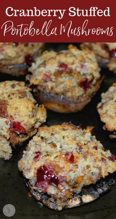 Christmas Stuffed Mushrooms, Goat Cheese Stuffed Mushrooms, Garlic Cream Cheese, Fall Appetizer, Mushrooms Stuffed, Portabella Mushrooms, Thanksgiving Appetizers Easy, Dip Recipes Appetizers, Sausage Stuffed Mushrooms