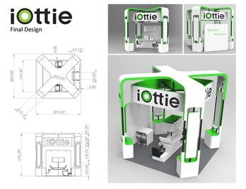 iOttie CES Exhibition Booth by James Byun at Coroflot.com Hotel Room Design Bedrooms, Small Setup, Architecture Tutorial, Booth Design Exhibition, Booth Exhibition, Work Places, Trade Show Booth, Trade Show Booth Design, Interior Design Drawings