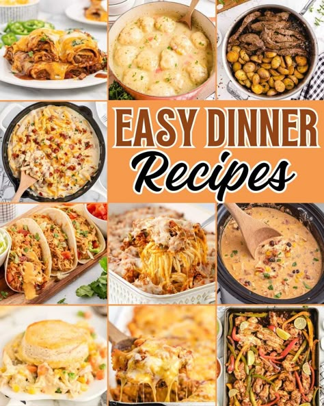 Easy Recipes For Dinner Families, Dinner Recipes For Four, Easy Dinner Recipes For Large Groups, Simple Dinner Ideas For Two Pasta, Easy Dinner With Sausage Links, Super Easy And Quick Dinner Ideas, Main Food Dish, Dinners Recipes, Easy Peasy Meals Weeknight Dinners