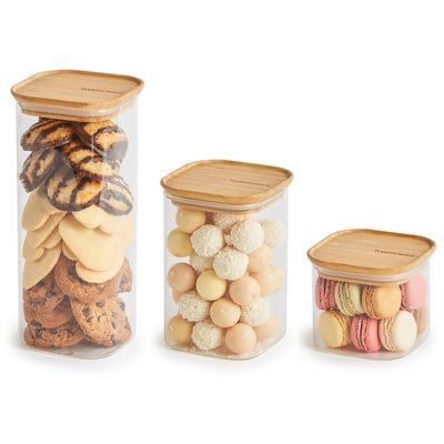 Glass Tupperware, Ultimate Pantry, Pantry Goals, Baking Center, Tupperware Containers, Loyalty Club, Tupperware Products, Dry Food Storage, Lunch Kit