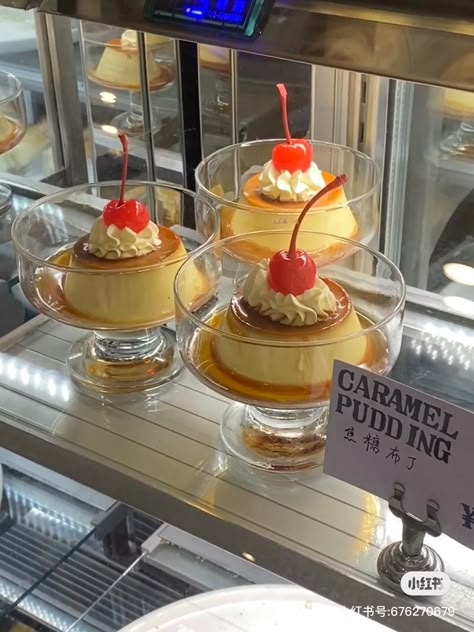 Food To Draw, Caramel Pudding, Studying Food, Food Bakery, Kawaii Cooking, Food Props, Japanese Dessert, Anime Food, Cute Desserts