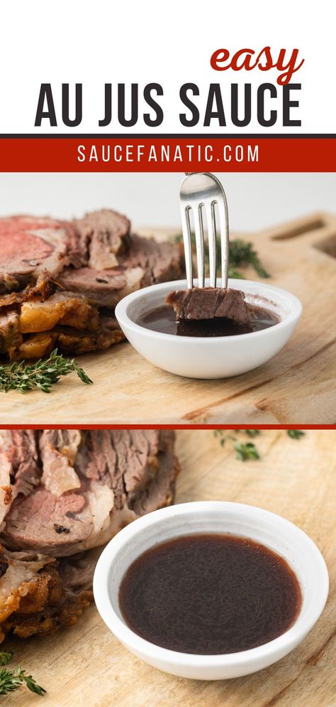 Homemade Au Jus Recipe, Homemade Au Jus, Au Jus Sauce, Jus Sauce, Prime Rib Sauce, Prime Rib Au Jus, Jus Recipe, Au Jus Recipe, Best Sauce Recipe