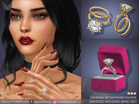 Sims 4 Wedding Band Cc, Ts4 Wedding Ring, Wedding Ring Sims 4, Sims 4 Cc Wedding Rings, Sims 4 Engagement Ring Cc, Cc Jewelry, Cc Accessories, Sims 4 Nails, Ts4 Clothes