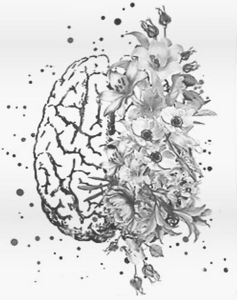 Flower Brain Tattoos, Feminine Arm Tattoos, Brain Tattoo, Tattoos To Cover Scars, Health Tattoo, Special Tattoos, Brain Art, Getting A Tattoo, Bff Tattoos