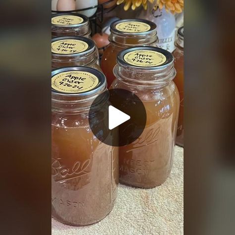 TikTok · Collins Country Apple Cider Easy, Canning Apples, Freezing Apples, Homemade Apple Cider, Cinnamon Syrup, Canned Food Storage, Canned Apples, Beverage Recipes, Holiday Recipes Christmas