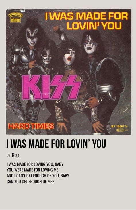 Kiss Songs, Fall Guy, Minimalist Music, Rock Band Posters, Music Poster Ideas, Vintage Music Posters, Music Collage, Music Poster Design, Band Wallpapers