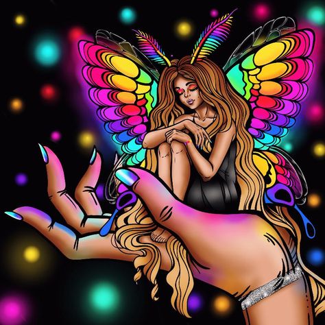 Western Aesthetic Wallpaper, Angel Wings Wall Art, Rainbow Fairy, Manga Eyes, Fairy Pictures, Graffiti Wallpaper, Dope Cartoon Art, Coloring Book For Adults, Coloring Apps