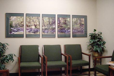 Waiting rooms, too, can promote patient health Office Reception Design Waiting Rooms, Dr Office Decor, Waiting Room Decor, Dr Office, Office Reception Design, Waiting Room Design, Office Waiting Rooms, Medical Office Design, Office Staff