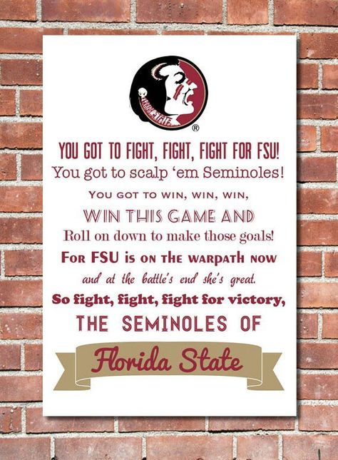 FSU Fight Song Florida State Seminole, Florida State Seminoles Football, Florida State Football, Fsu Football, Seminoles Football, Fsu Seminoles, Florida Girl, Ohio State Football, Florida State University