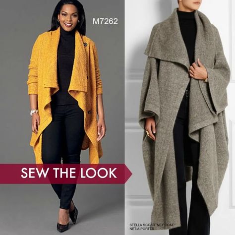 15 Coat Sewing Patterns for Fall Sewing Blankets, Poncho Pattern Sewing, Coat Sewing Pattern, Oversized Faux Fur Coat, Womens Sweater Coats, Sewing Coat, Coat Sewing, Diy Coat, Coat Pattern Sewing