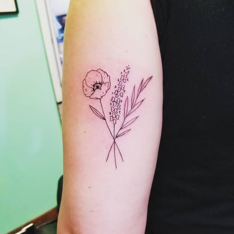 Bluebonnet Tattoos, Fine Line Poppy, Bluebonnet Tattoo, Texas Tattoos, Bouquet Tattoo, Blue Bonnet, Poppies Tattoo, Text Tattoo, Dogwood Flowers