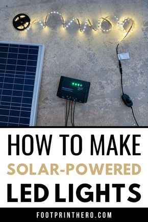 Learn how to make DIY solar power LED lights in JUST 5 steps! This homemade 12 volt solar light system is great for lighting up a shed, garage, RV, van, and beyond. You can put these LED strip lights anywhere! Diy Solar Garden Lights, Electronic Workshop, Solar Light Projects, Diy Solar Power System, Diy Remodeling, Solar Led Lights Outdoor, Rv Van, Solar Lights Diy, Solar Mason Jars