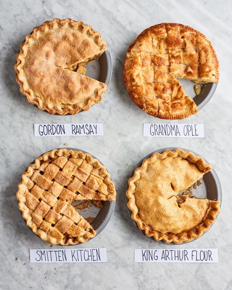 We tested four popular apple pie recipes from Gordon Ramsay, Grandma Ople, Smitten Kitchen, and King Arthur Flour to find the best one. Here's how it went! Grandma Ople, Best Apple Pie Recipe, The Best Apple Pie, Perfect Apple Pie, Bake Mac And Cheese, Best Apple Pie, Classic Apple Pie, Best Thanksgiving Recipes, Best Pumpkin Pie