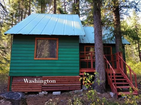 Cabins For Sale, Forest Service, Base Camp, Cozy Cabin, Land For Sale, Washington State, Old Houses, Washington, Cabin