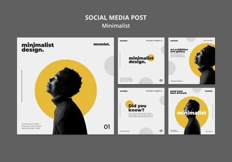 Instagram posts collection in minimal st... | Free Psd #Freepik #freepsd #design #templates #man #instagram Minimal Instagram Story Template, Who Are We Post Design, Workshop Instagram Post Design, Minimal Instagram Post Design, Modern Instagram Post Design, Instagram Style Design, Who We Are Post Design, Minimal Social Media Post Design, Who Are We Instagram Post