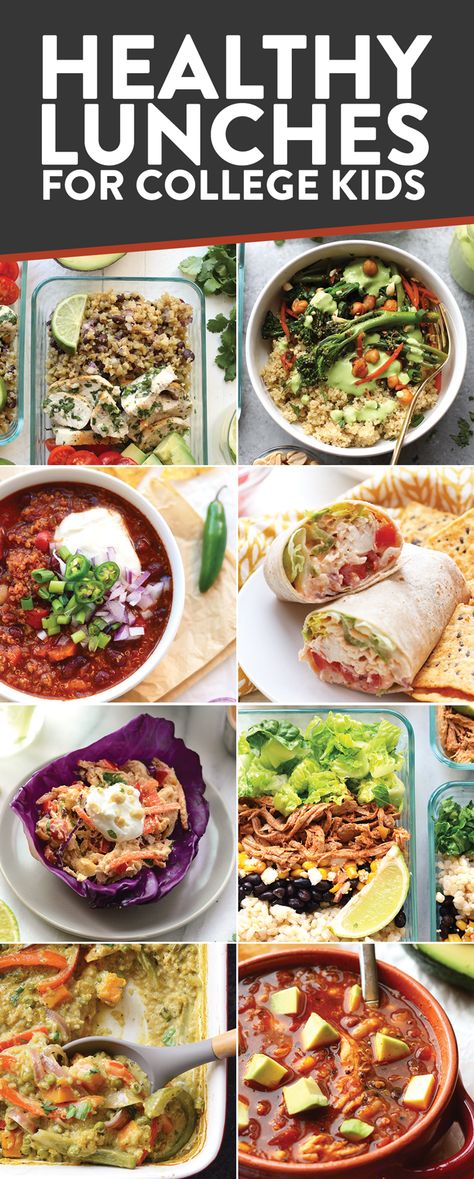 These healthy lunch recipes are perfect for any college student looking to eat healthy and on a budget! Lunch Recipes For College Students, Healthy University Lunches, Healthy College Lunch Ideas, University Breakfast Ideas, College Student Lunches On The Go, Lunch For University Students, Meal Prep University, Meal Prep For University Students, Student Friendly Recipes