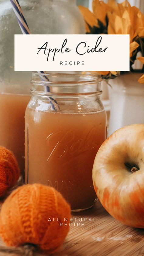 Apple Cider From Scratch, Apple Cider Homemade, Homemade Apple Cider Recipe, Cold Apple Cider, Apple Cider Juice, Homemade Cider, Making Apple Cider, Apple Cider Drink, Apple Cider Recipe