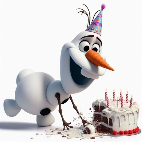 Olaf Decorations Birthday, Goofy Disney, Wallpaper Nature Flowers, Happy Birthday Greetings, Disney Quotes, Disney Wallpaper, Olaf, Birthday Greetings, Olaf The Snowman