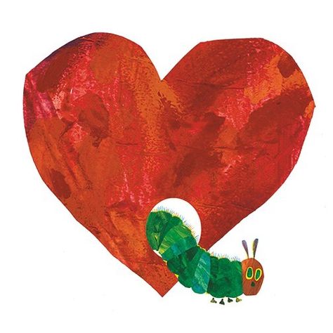 Eric Carle on Instagram: “Happy Valentine's Day!” Eric Carle Art, Eric Carle Activities, The Very Hungry Caterpillar, Eric Carle, Collage Making, Very Hungry, Very Hungry Caterpillar, Hungry Caterpillar, Happy Valentine's Day