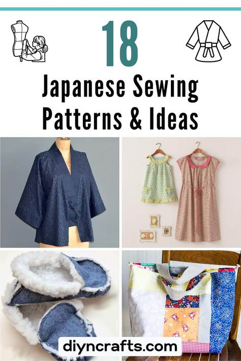 Cross Back Apron Pattern, Kimono Sewing Pattern, Unique Sewing Patterns, Japanese Sewing Patterns, Japanese Sewing, Sew Ins, Sewing Tutorials Free, Patterns Ideas, Aprons Patterns