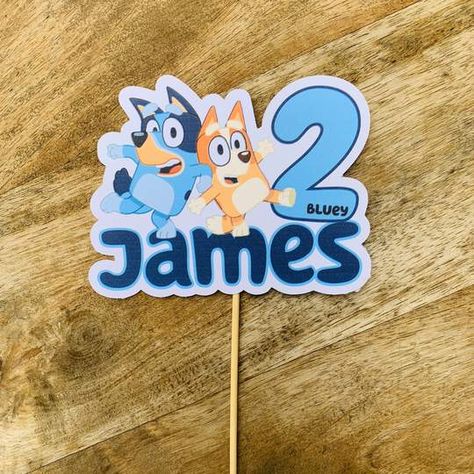 Bluey Cake Topper, Boo Cake, Confirmation Cake Topper, Cake Toppers Birthday, 50th Birthday Cake Toppers, 30th Birthday Cake Topper, Bluey Party, Cake Custom, 80 Birthday Cake