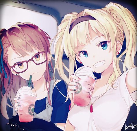 Zeta and Beatrix Anime Bff, Sweet Pictures, Anime Friendship, Anime Sisters, 5 Anime, Anime Songs, Friend Anime, Anime People, Anime Princess