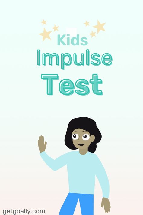 A gradient blue to pink background with texts that read, "Kids Impulse Test." Executive Functions, Test For Kids, Impulse Control, Executive Functioning, Parenting Skills, Faith Hope, Parenting Hacks, Helping Kids, Parenting