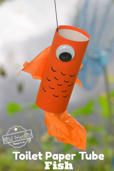 Craft For School, Windsock Craft, Sun Crafts, Summer Arts And Crafts, Fish Craft, Craft To Make, Turtle Crafts, Paper Fish, Origami Fish