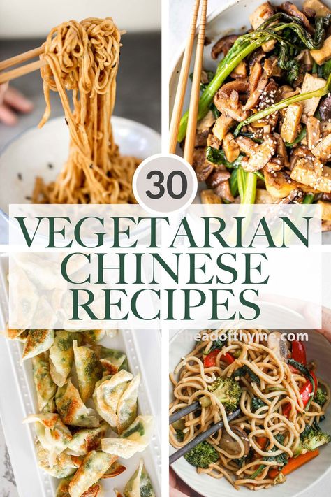 Chinese Vegetarian Recipes, Asian Cold Noodle Salad, Vegetarian Chinese Recipes, Chinese Vegetarian, Vegetarian Dumpling, Vegetarian Spring Rolls, Vegetarian Asian, Asian Vegetarian Recipes, Chinese Vegetables