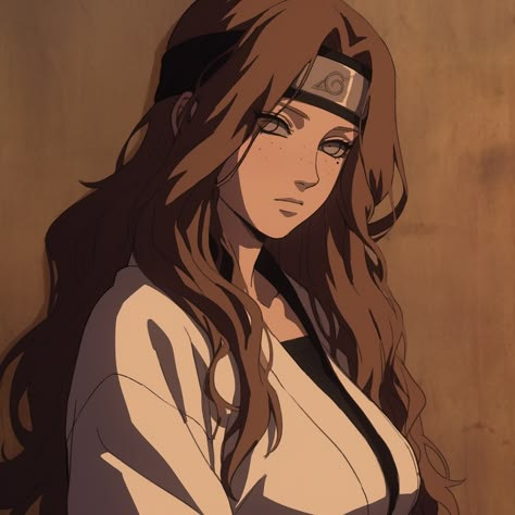 Naruto Oc Brown Hair, Naruto Character Design, Naruto Female Oc, Naruto Oc Female, Naruto Games, Naruto Oc Characters, Anime Ninja, Naruto Oc, Naruto Art