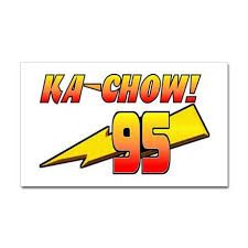 ka-chow Ka Chow, Custom Bumper, Cars Party, Stickers Car, Car Bumper Stickers, Disney Cars, Chow Chow, Bumper Sticker, 2nd Birthday Parties