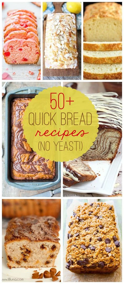 Bread Recipes No Yeast, Easiest Bread Recipe No Yeast, Bread Machine Recipes Sweet, Loaf Bread Recipe, Yeast Baking, Bread Quick, Quick Bread Recipes Easy, Breakfast Bread Recipes, Bread Maker Recipes