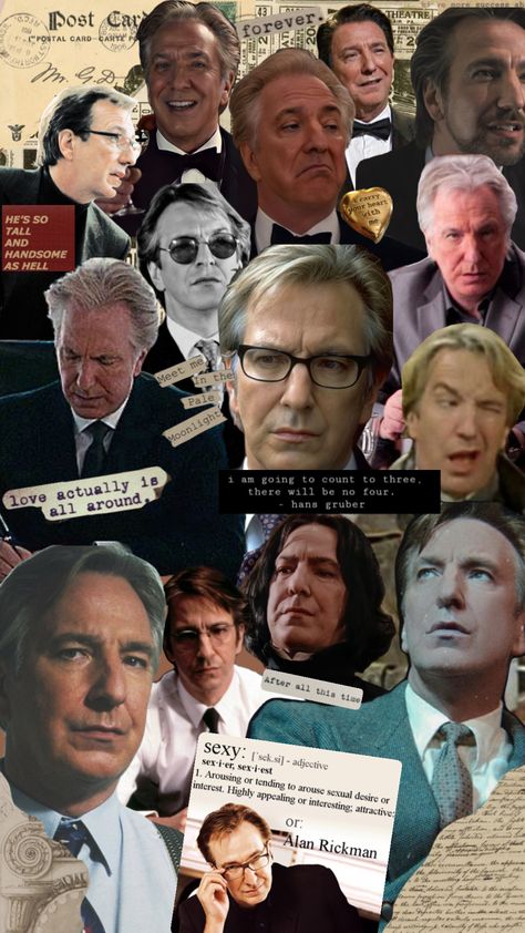 Hans Gruber Wallpaper, Alan Rickman Wallpaper, Old Movie Quotes, Alan Rickman Always, Hans Gruber, Severus Snape Fanart, Alan Rickman Severus Snape, In The Pale Moonlight, Snape Harry Potter