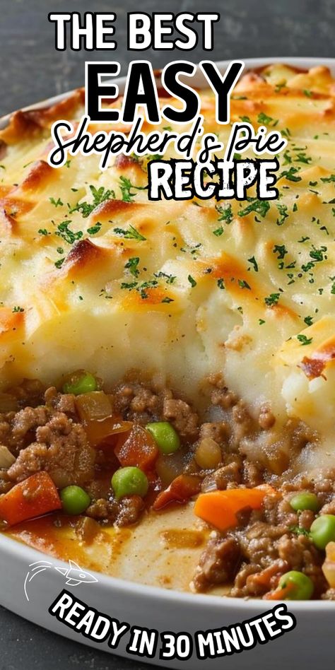 Easy Shepherd’s Pie Shapers Pie Recipe, How To Make Shepherd's Pie Recipe, Shepherds Pie Recipe With Crust, Easy Shepard’s Pie Recipe, Shepard’s Pie Recipe Oven, Shepherd's Pie Recipes, Shepherd's Pie Easy, Easy Shepard’s Pie, Shepherd Pie Recipes