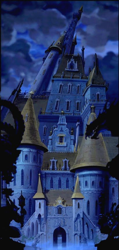 Beast Castle, Beast's Castle, Disney Movie Scenes, Gothic Romance, Princess Castle, Pinturas Disney, Disney Castle, Disney Beauty And The Beast, A Castle