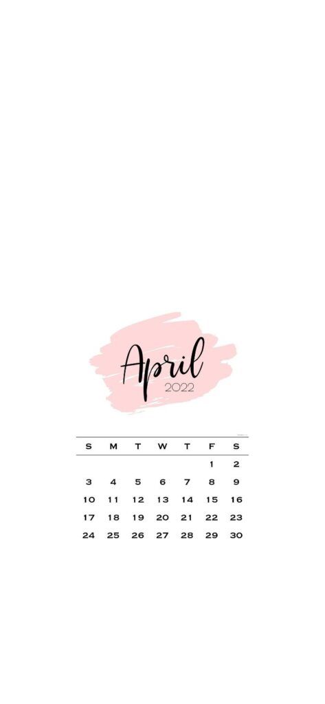 Pink Brush SaturdayGift April 2022 Calendar Wallpaper for iPhone April Calender, April 2022 Calendar, Coffee Ring Stain, Pink Wallpaper Kawaii, April Wallpaper, Pink Calendar, Adorable Aesthetic, April Calendar, Satin Background