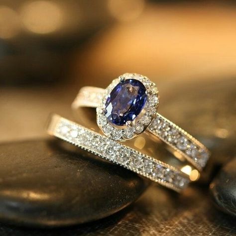 Sapphire Wedding Ring, Gothic Engagement Ring, Rings Sets, Antique Engagement Ring, Sapphire Engagement Ring Blue, Bridal Engagement Rings, Sapphire Wedding, Set Jewelry, Wedding Rings Vintage