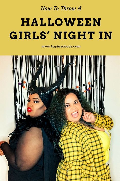 Ladies Night Halloween Party, Girls Night In Halloween Ideas, Chill Halloween Party, Girls Night Halloween Party Ideas, Girls Halloween Night In, Girls Halloween Party Adult, Halloween Ladies Night Ideas, Halloween Girls Night In, Halloween Girls Night Ideas